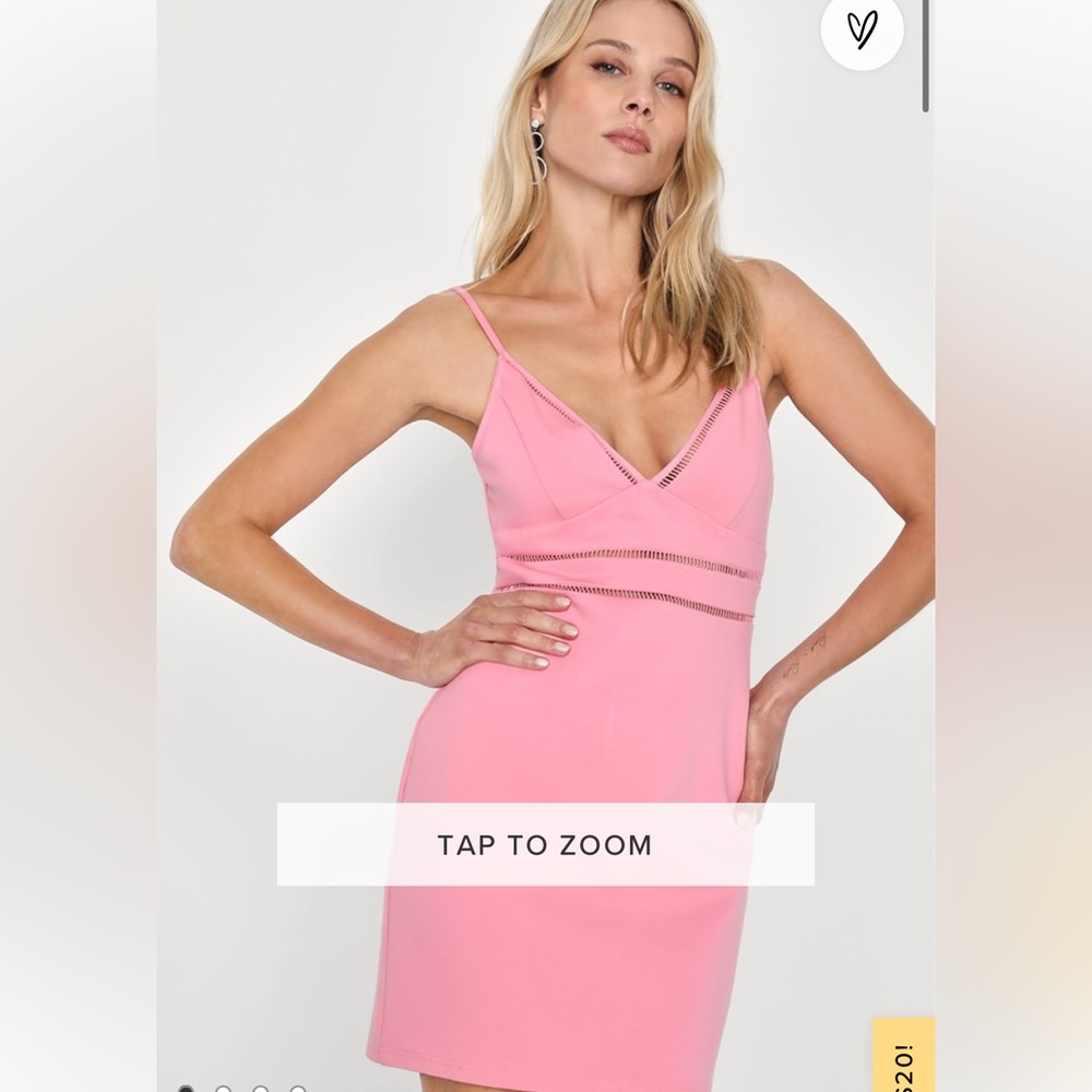 Pink cocktail dress